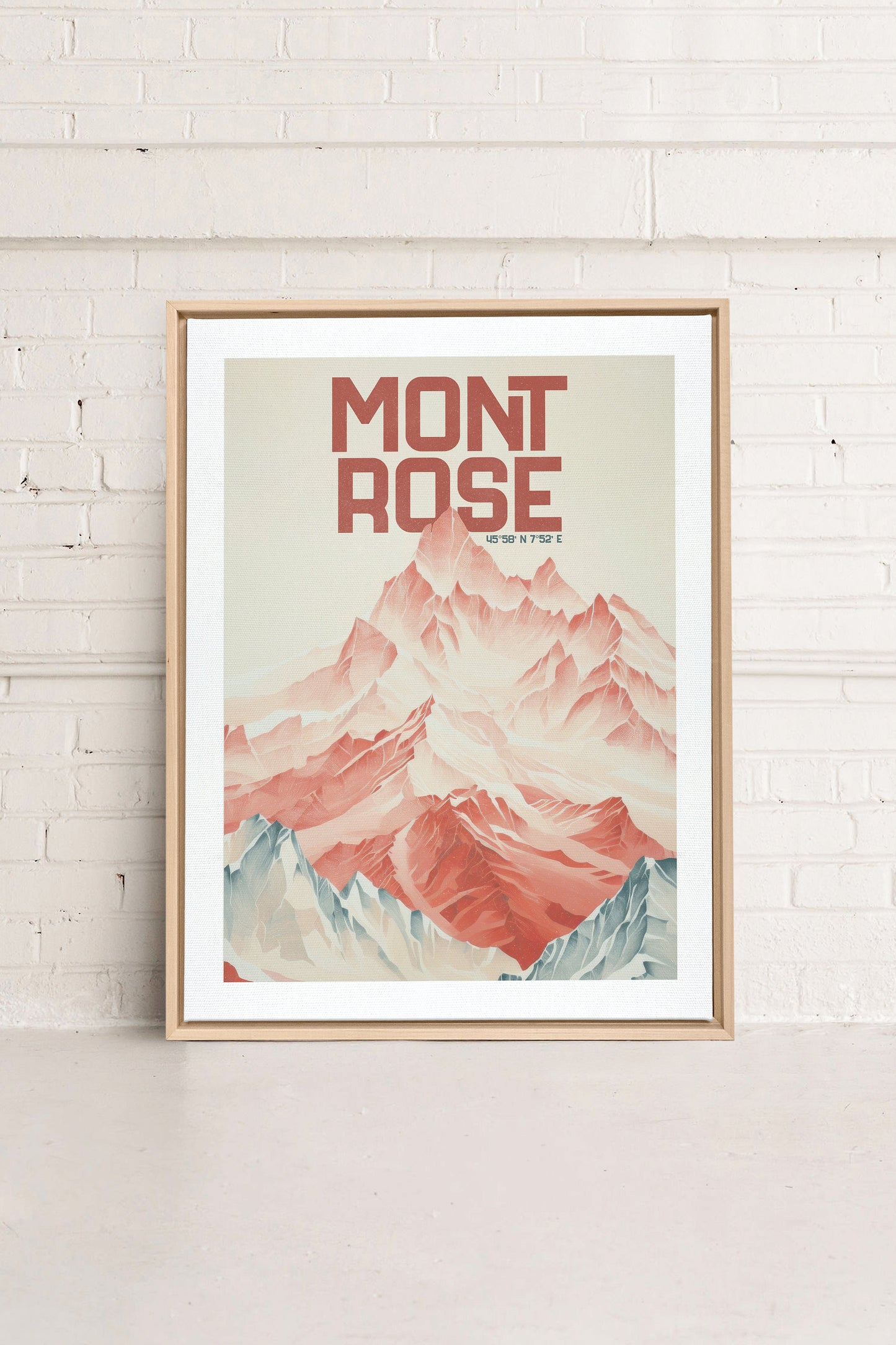 ROSE SUMMIT, Oeuvre sur toile étirée