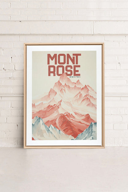 ROSE SUMMIT, Oeuvre sur toile étirée