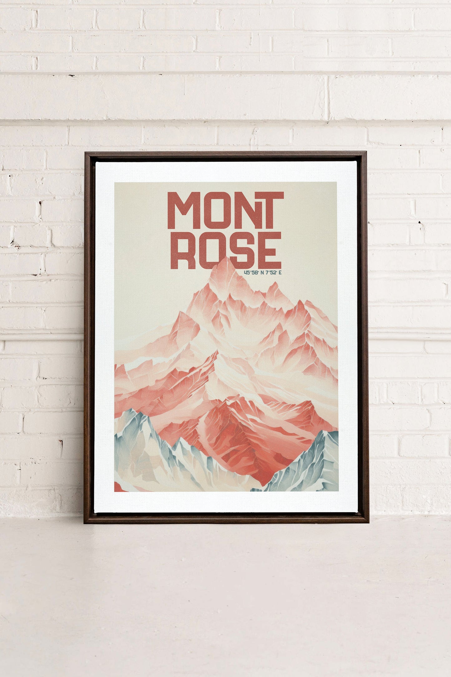 ROSE SUMMIT, Oeuvre sur toile étirée