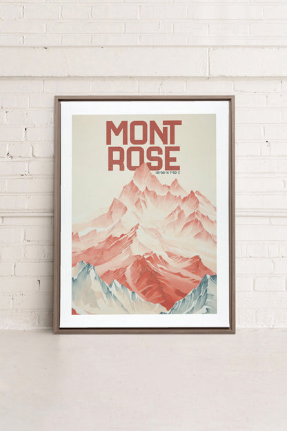 ROSE SUMMIT, Oeuvre sur toile étirée