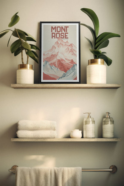 ROSE SUMMIT, Oeuvre sur toile étirée