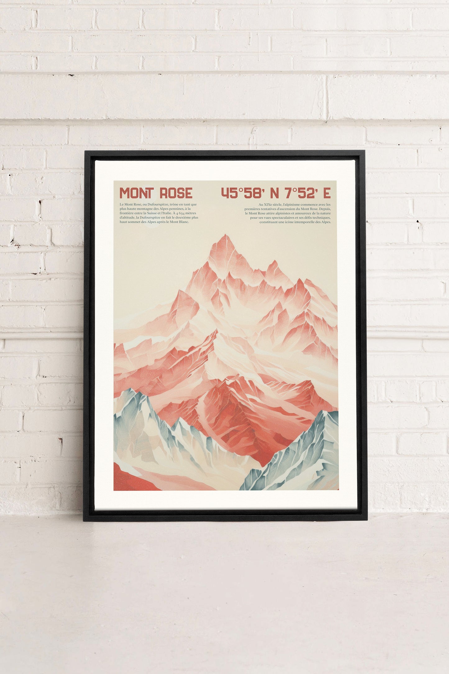 ROSE SUMMIT, Oeuvre sur toile étirée
