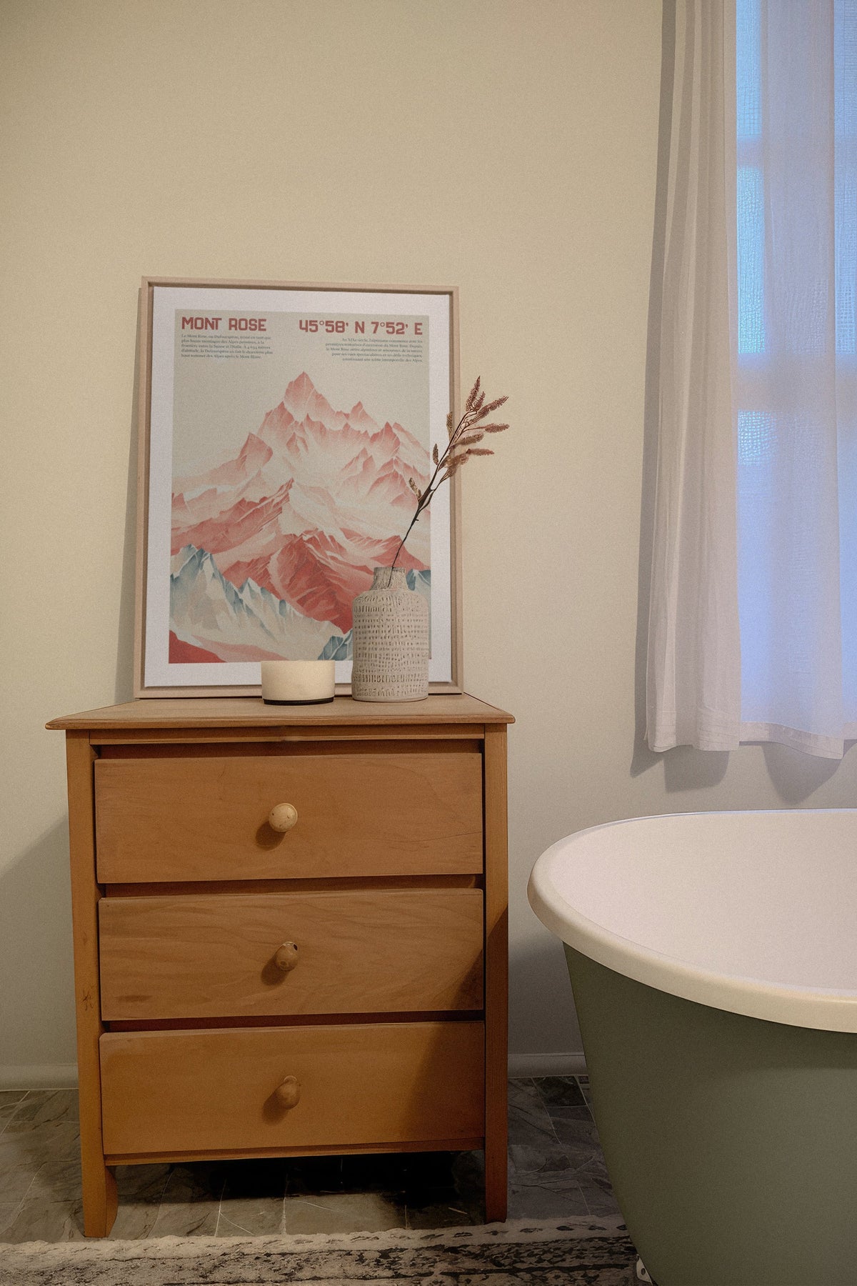 ROSE SUMMIT, Oeuvre sur toile étirée