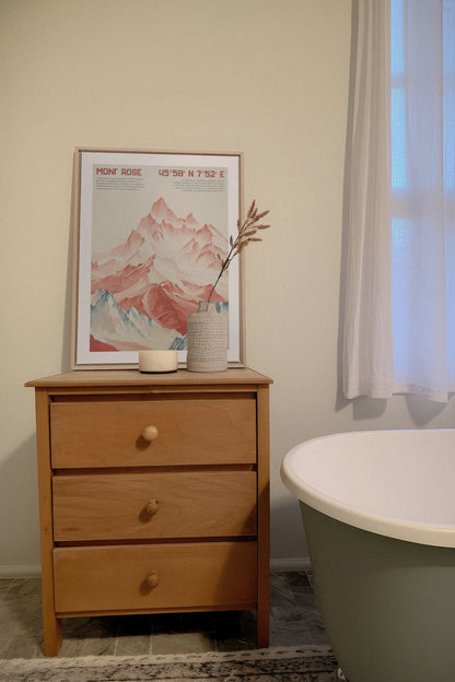 ROSE SUMMIT, Oeuvre sur toile étirée