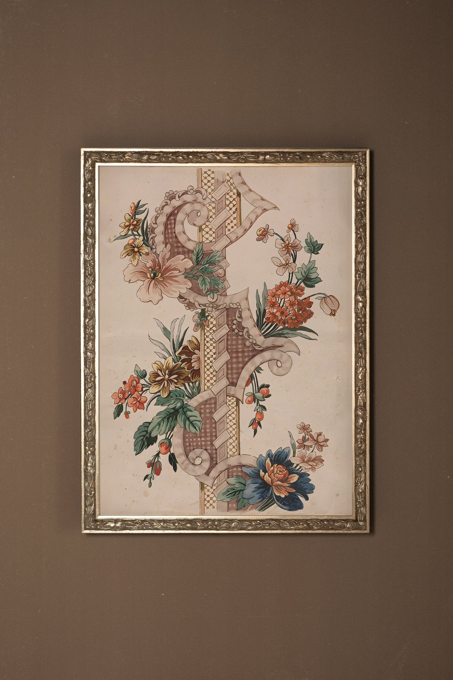SYMPHONIE BOTANIQUE, CADRE VINTAGE ARGENT