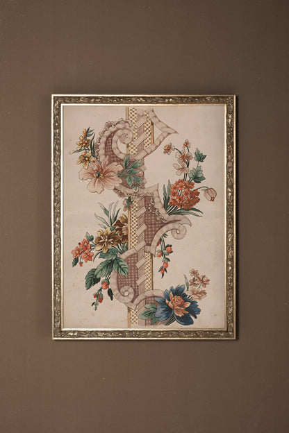 SYMPHONIE BOTANIQUE, CADRE VINTAGE ARGENT