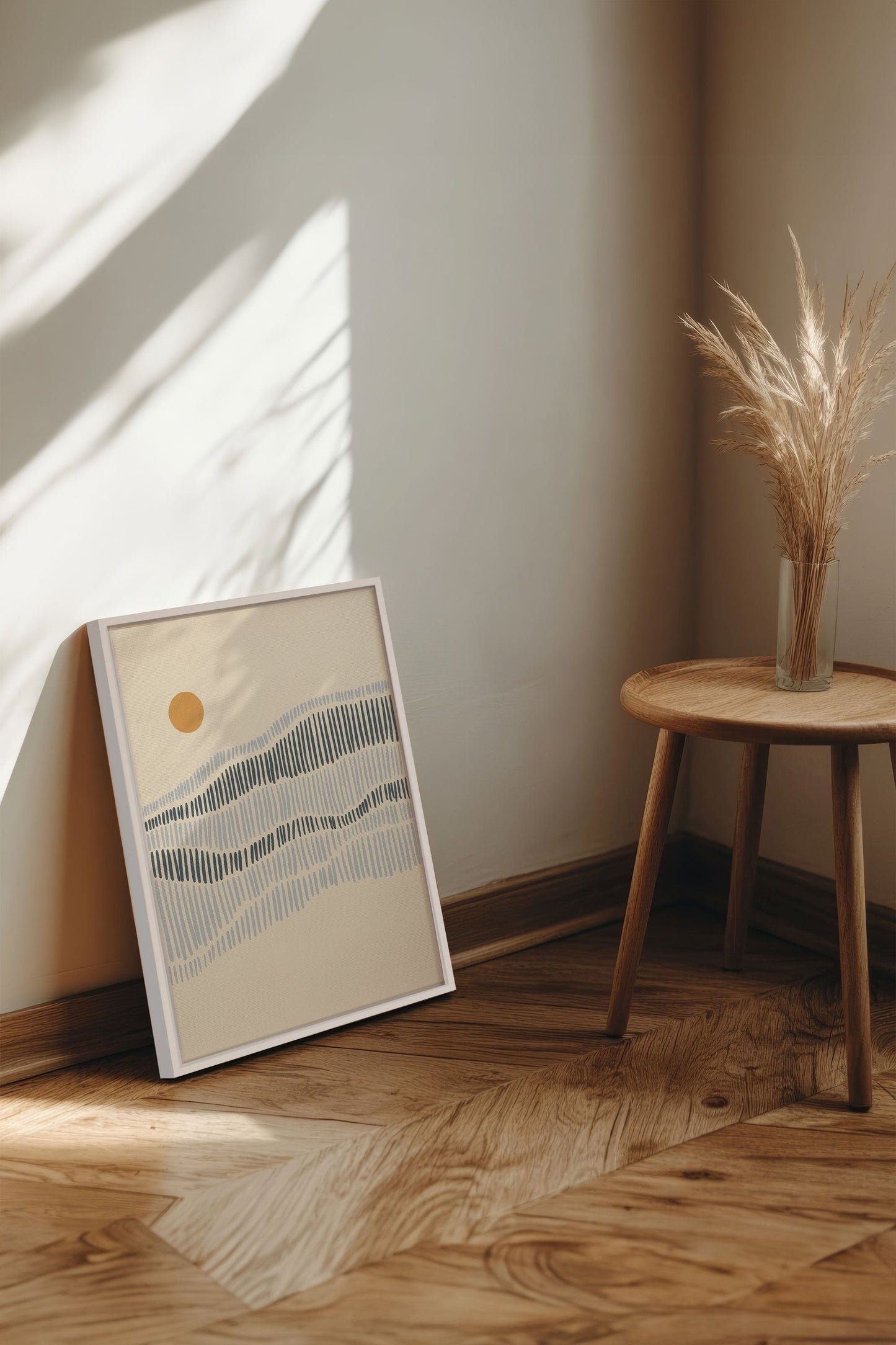 VAGUES, Oeuvre sur toile étirée