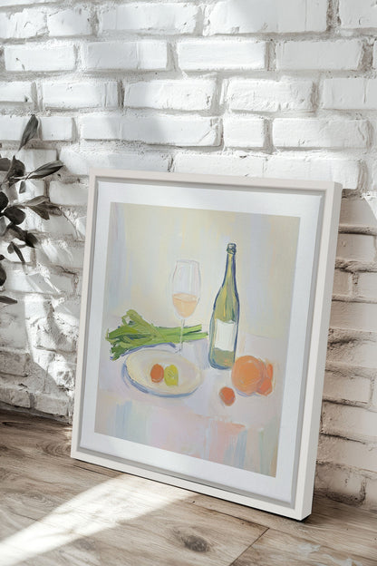 PALETTE GOURMANDE, Oeuvre sur toile étirée