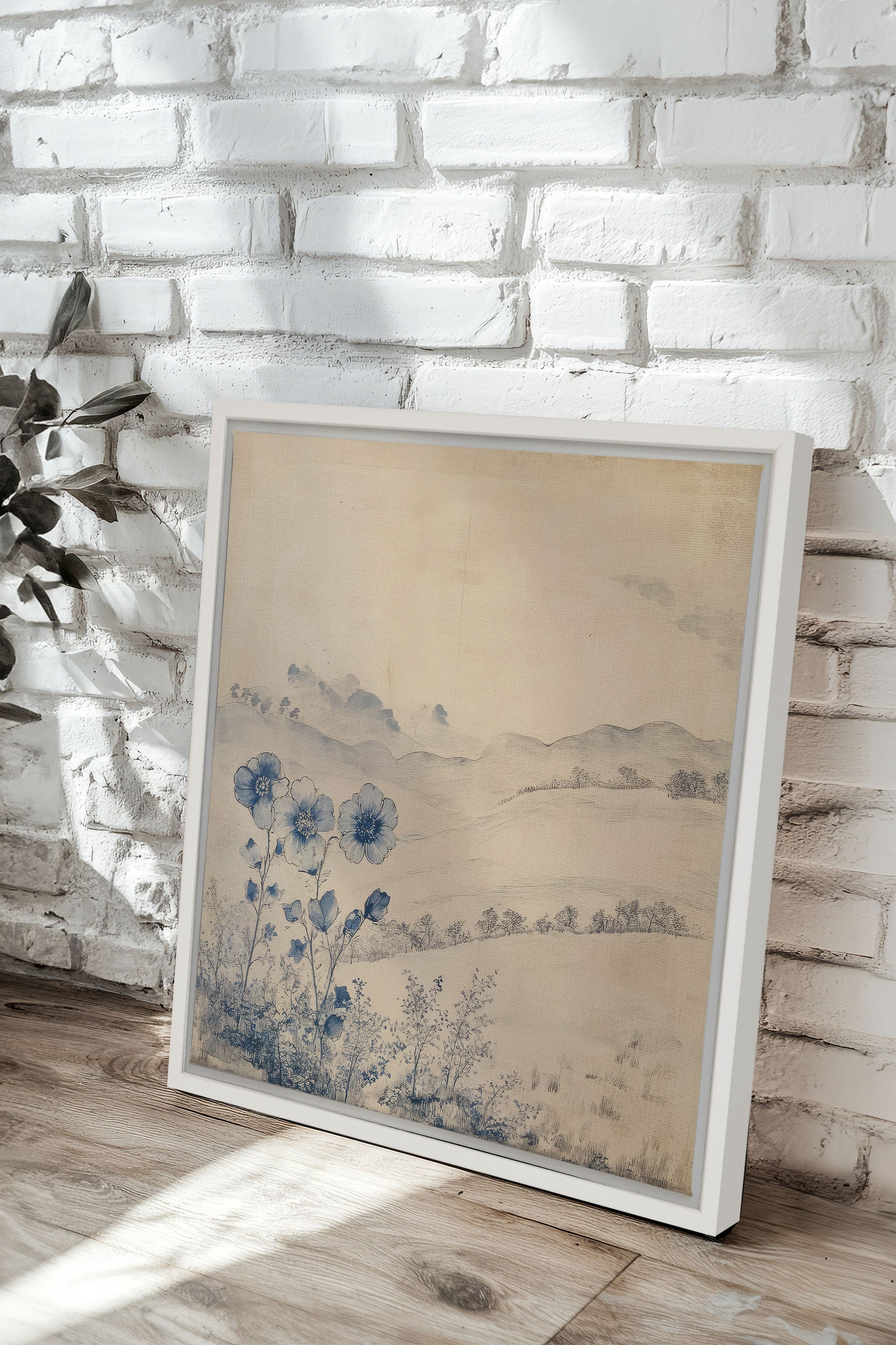 FLORAL HILLS, Oeuvre sur toile étirée