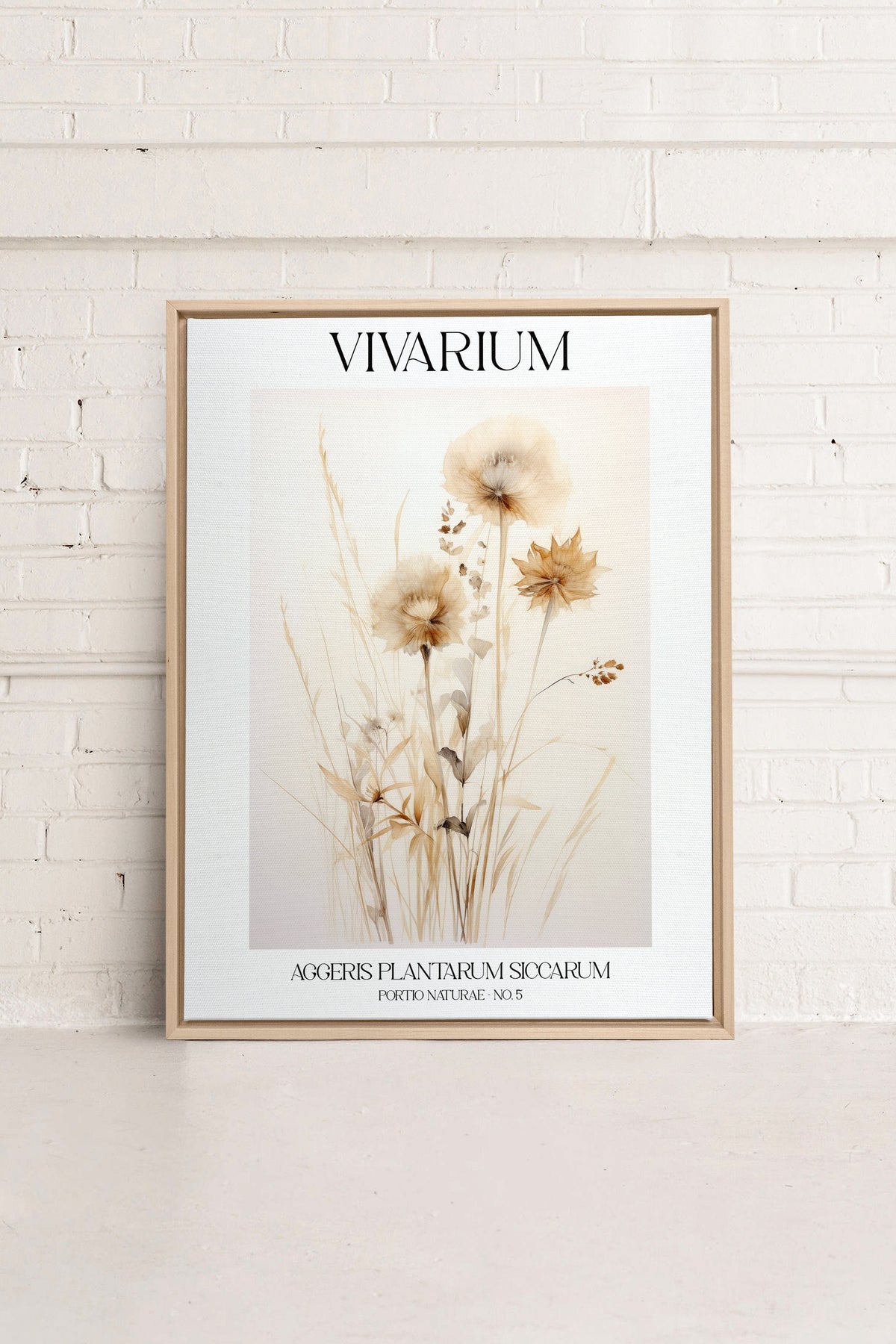 HERBARIUM REVERIE, Oeuvre sur toile étiré