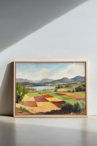 RUSTIC PALETTE, Oeuvre sur toile étirée