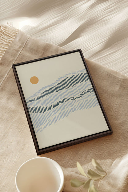 VAGUES, Oeuvre sur toile étirée