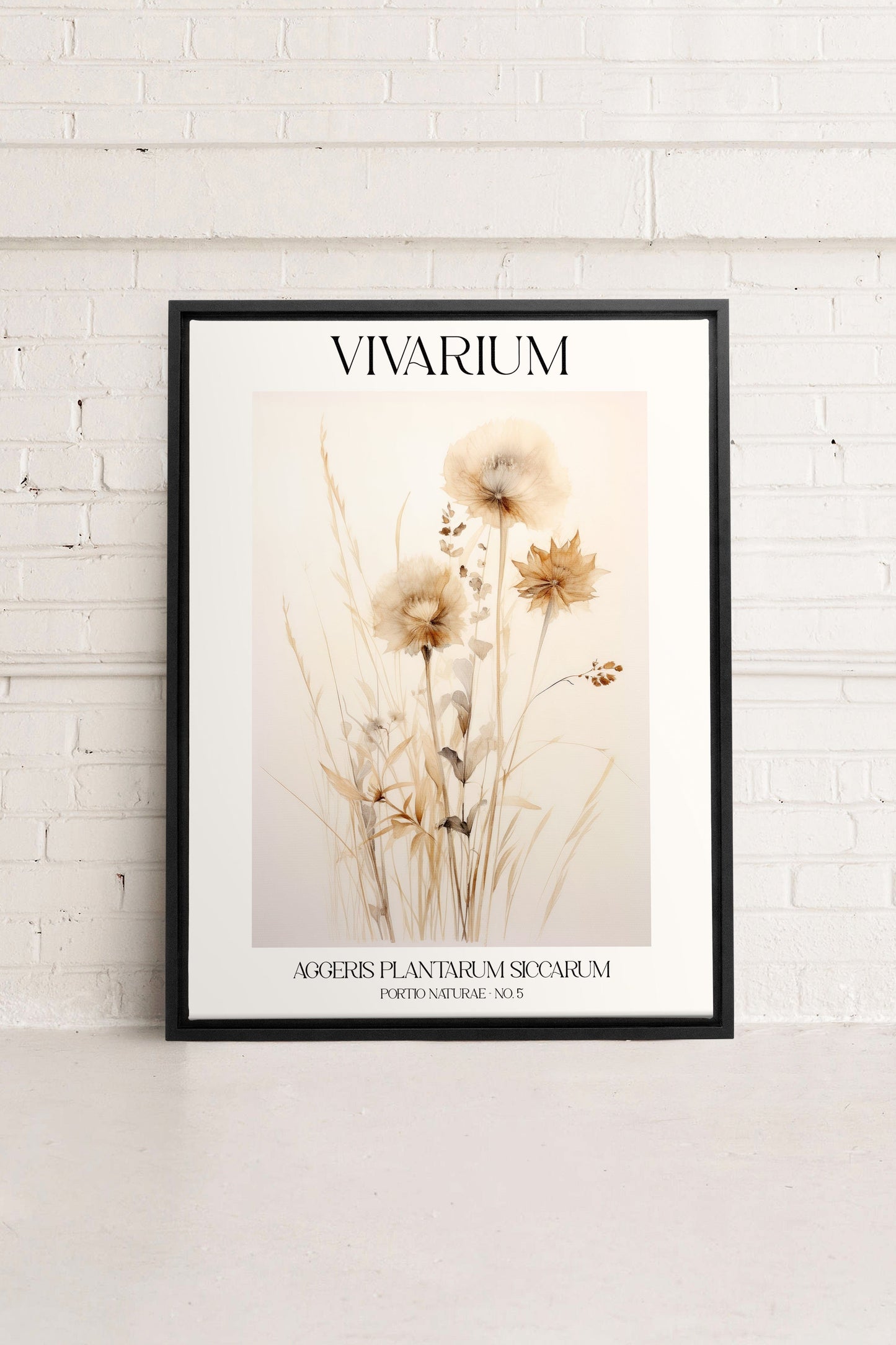 HERBARIUM REVERIE, Oeuvre sur toile étiré