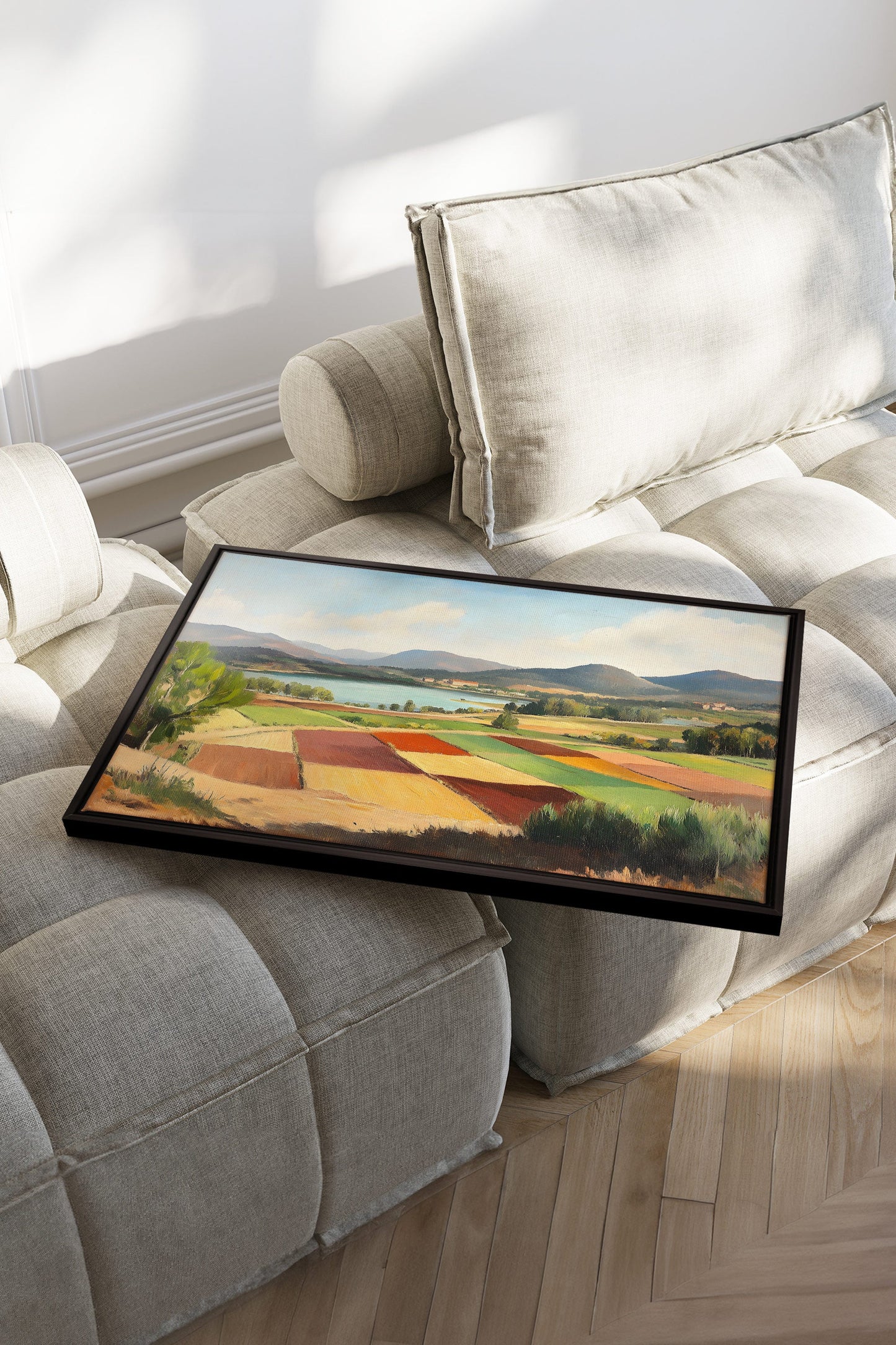RUSTIC PALETTE, Oeuvre sur toile étirée