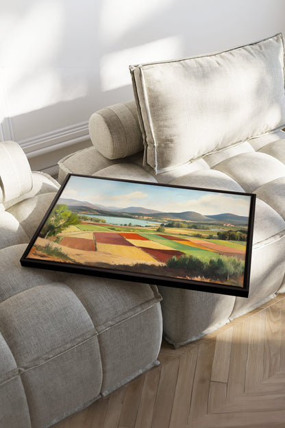 RUSTIC PALETTE, Oeuvre sur toile étirée