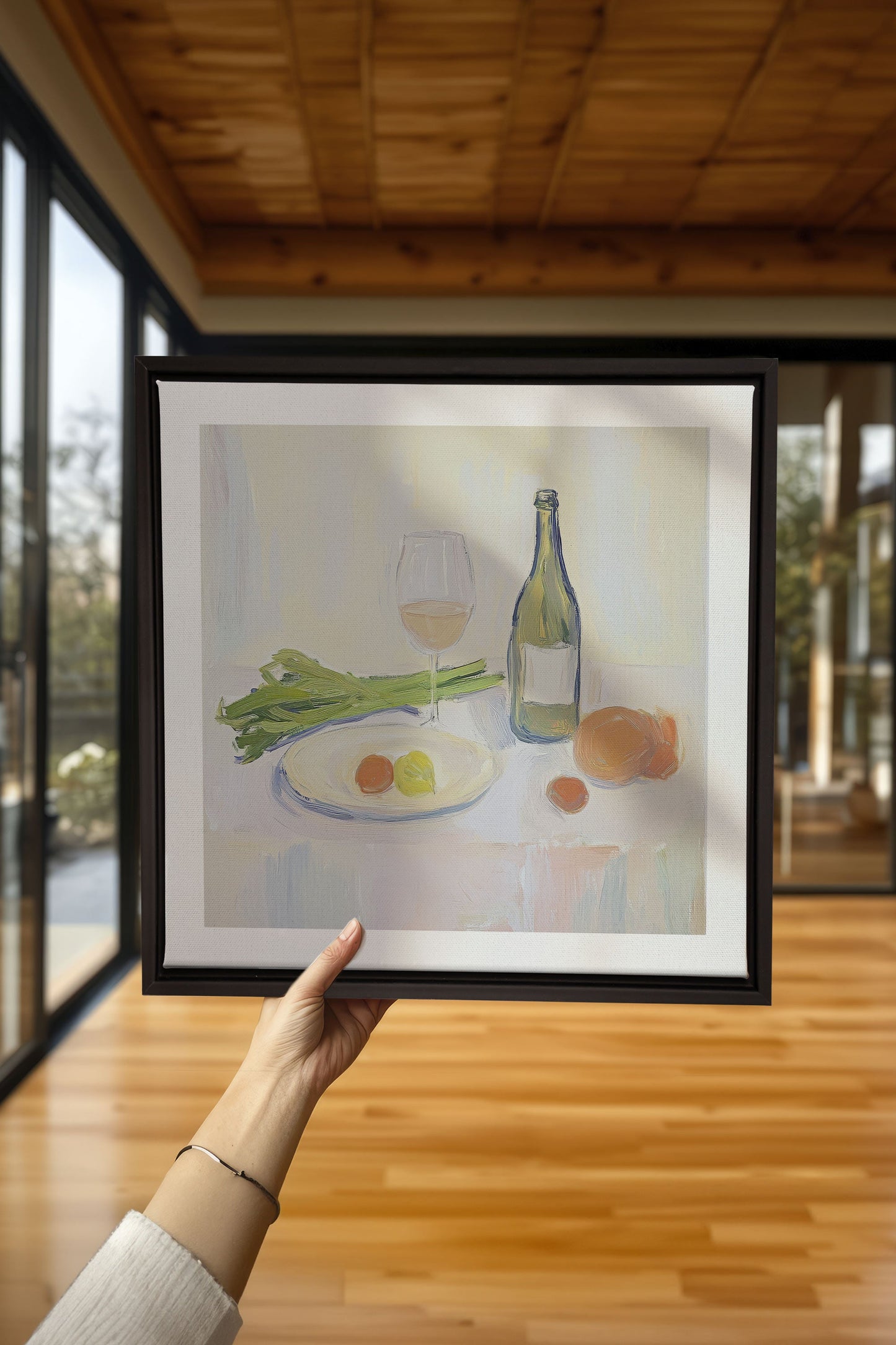 PALETTE GOURMANDE, Oeuvre sur toile étirée