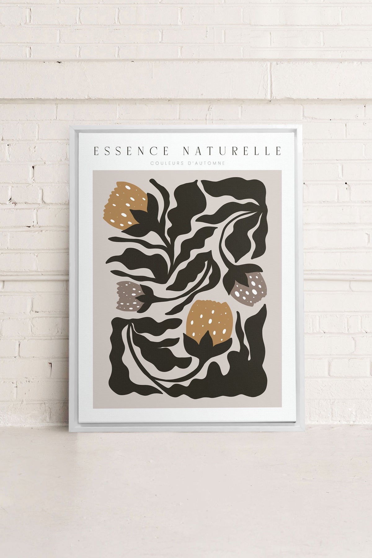 ESSENCE NATURELLE, Oeuvre sur toile étirée