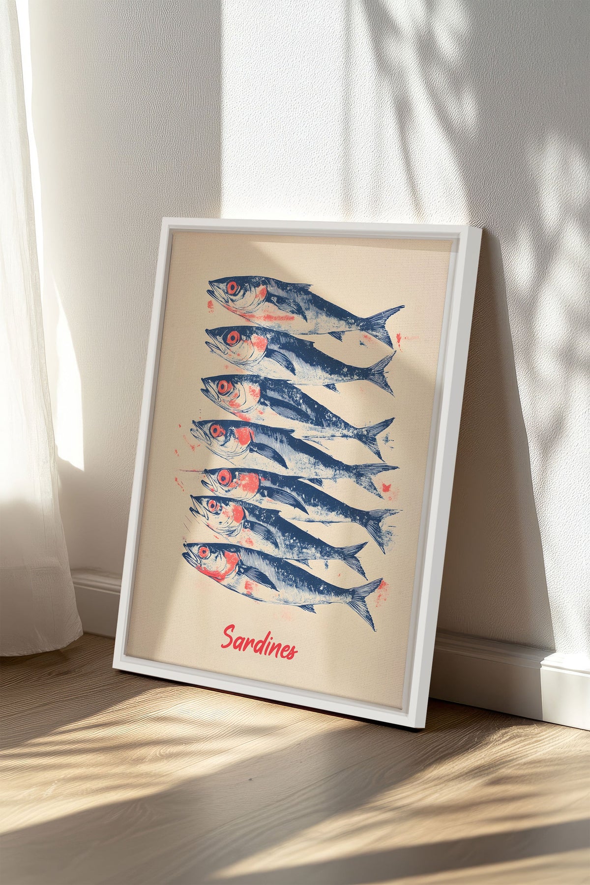 LES SARDINES, Oeuvre sur toile étirée