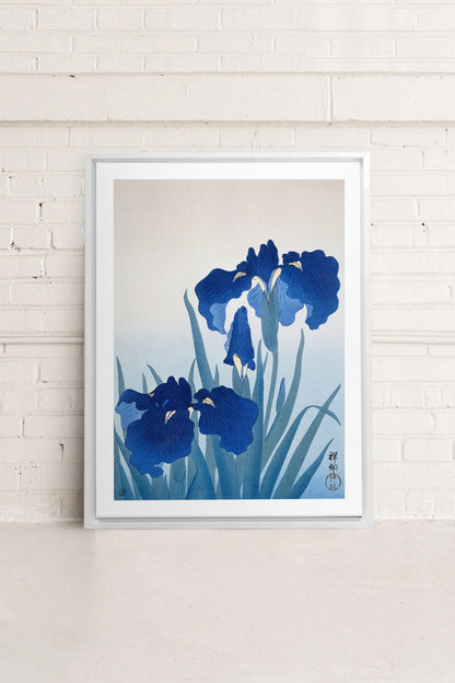 IRIS FLOWERS, Oeuvre sur toile étirée