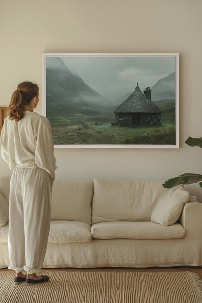 REFUGE DU GARDIEN, Oeuvre sur toile étirée