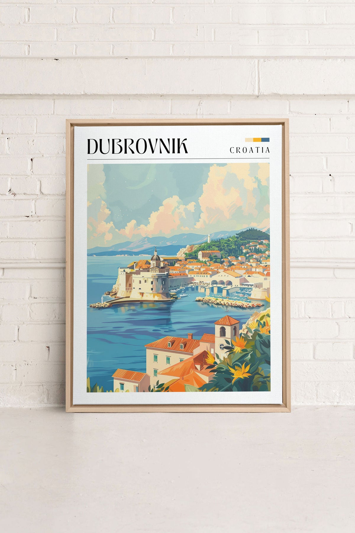 Dubrovnik, Oeuvre sur toile étirée