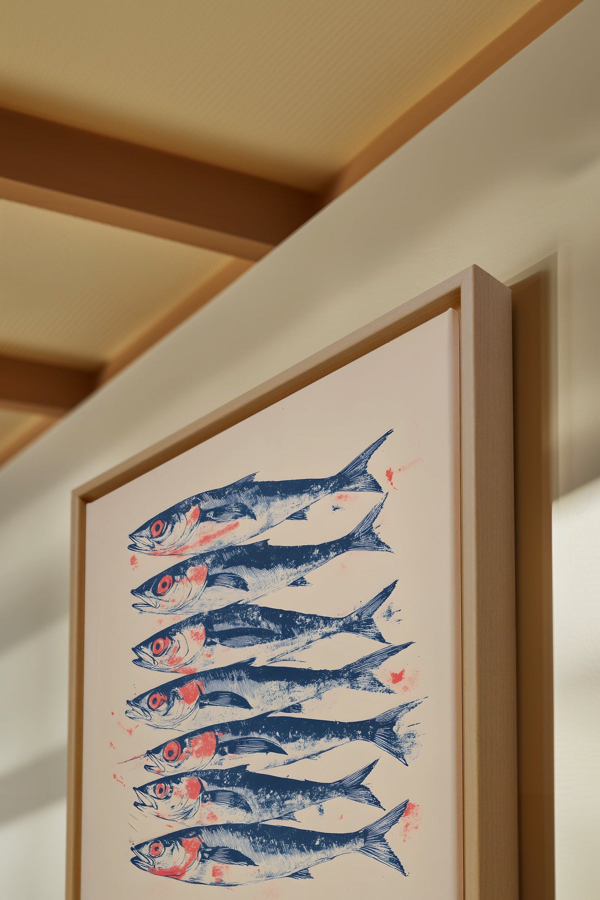 LES SARDINES, Oeuvre sur toile étirée