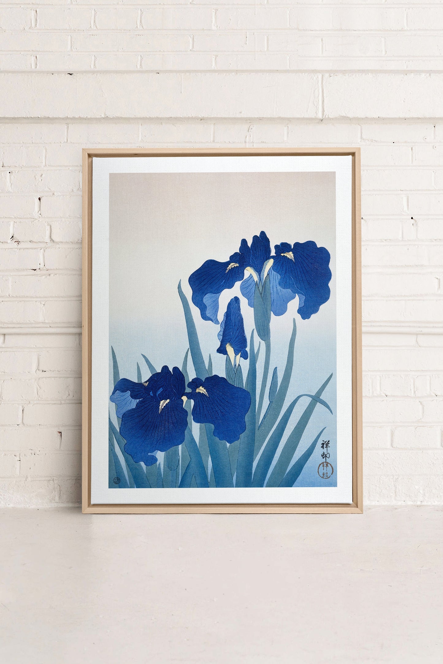 IRIS FLOWERS, Oeuvre sur toile étirée