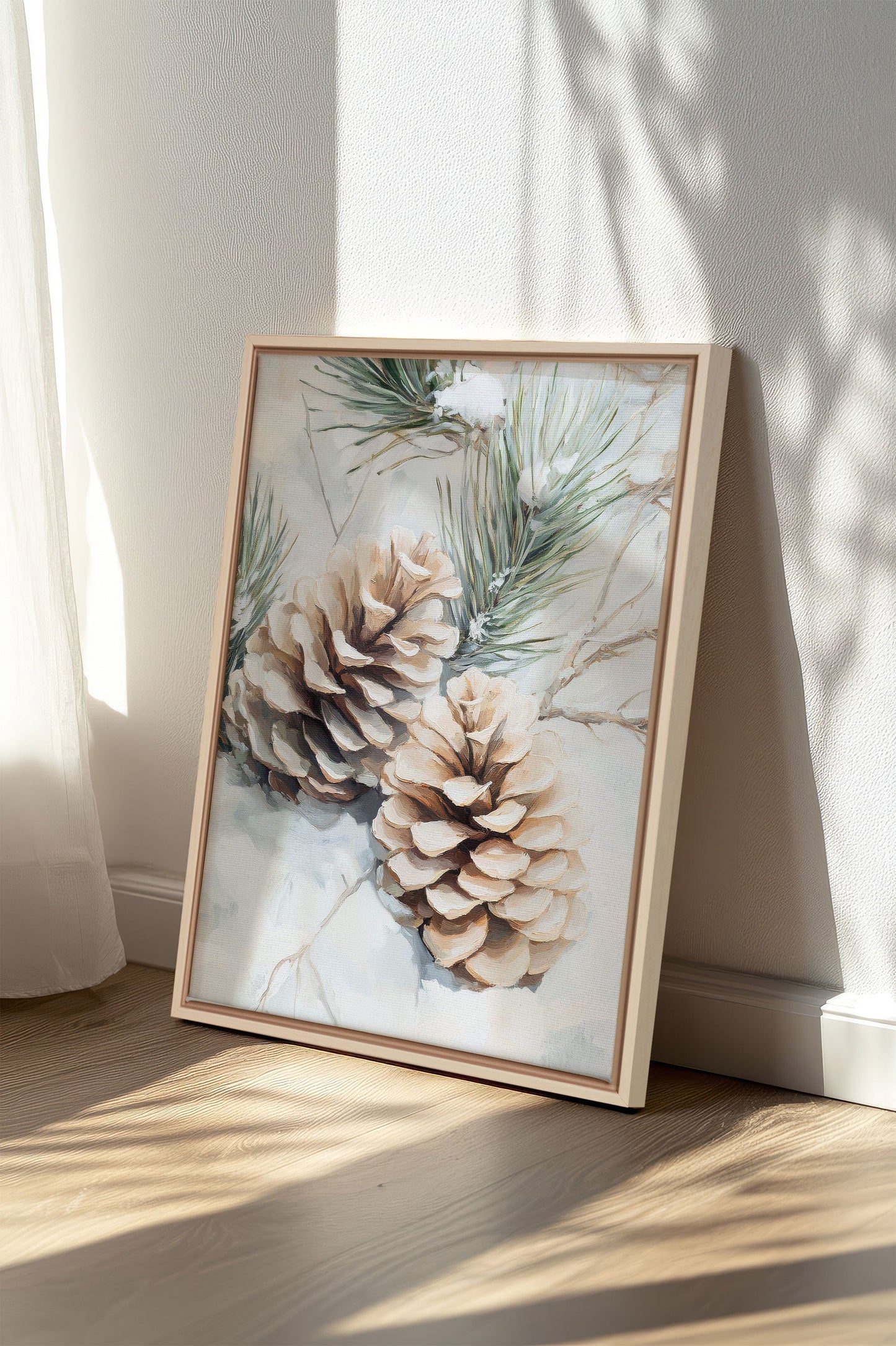 ÉCLATS DE GIVRE, Oeuvre sur toile étirée
