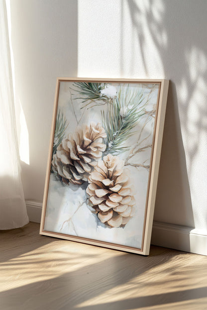 ÉCLATS DE GIVRE, Oeuvre sur toile étirée