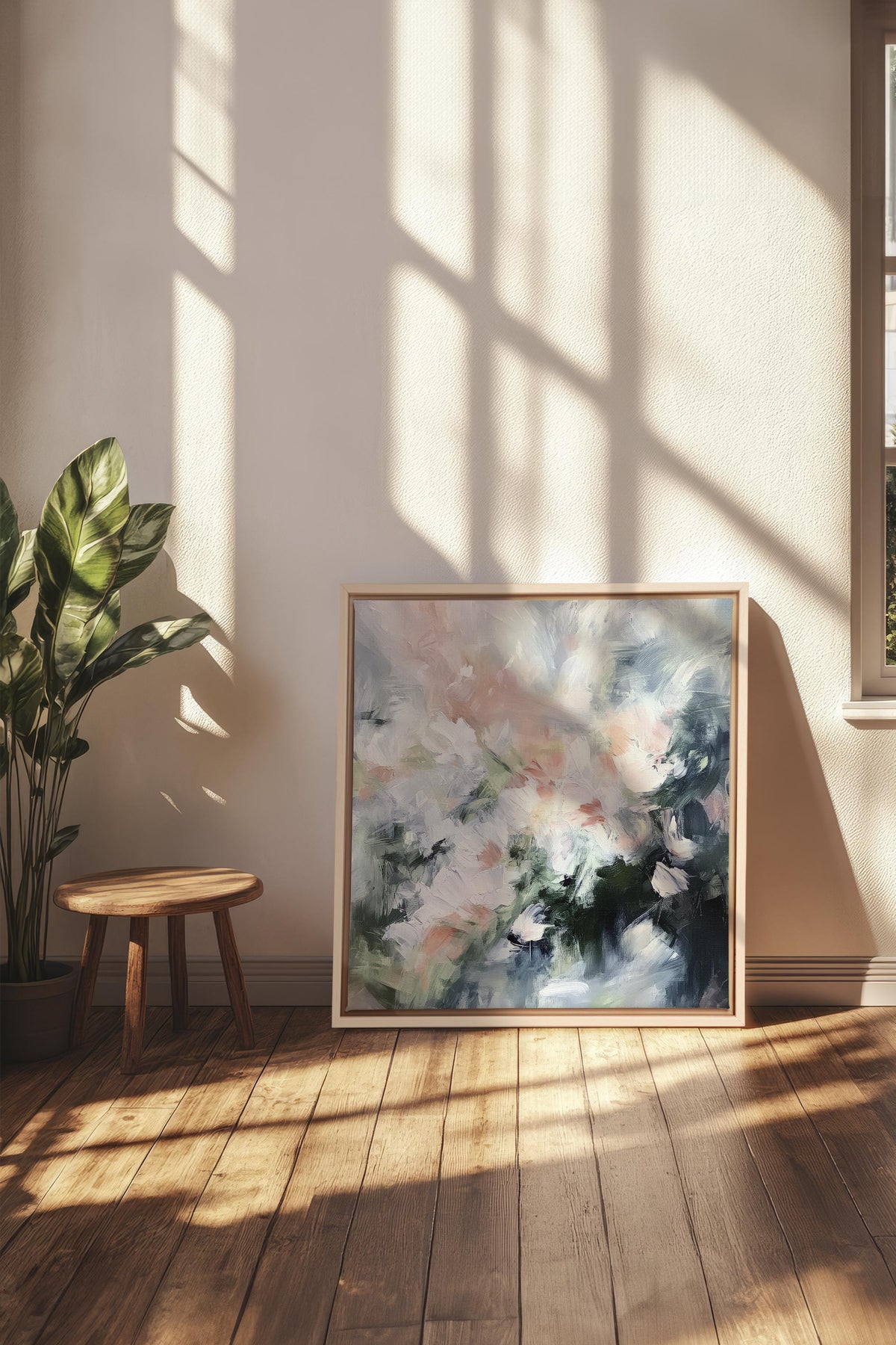 BLUSH HARMONY, Oeuvre sur toile étirée