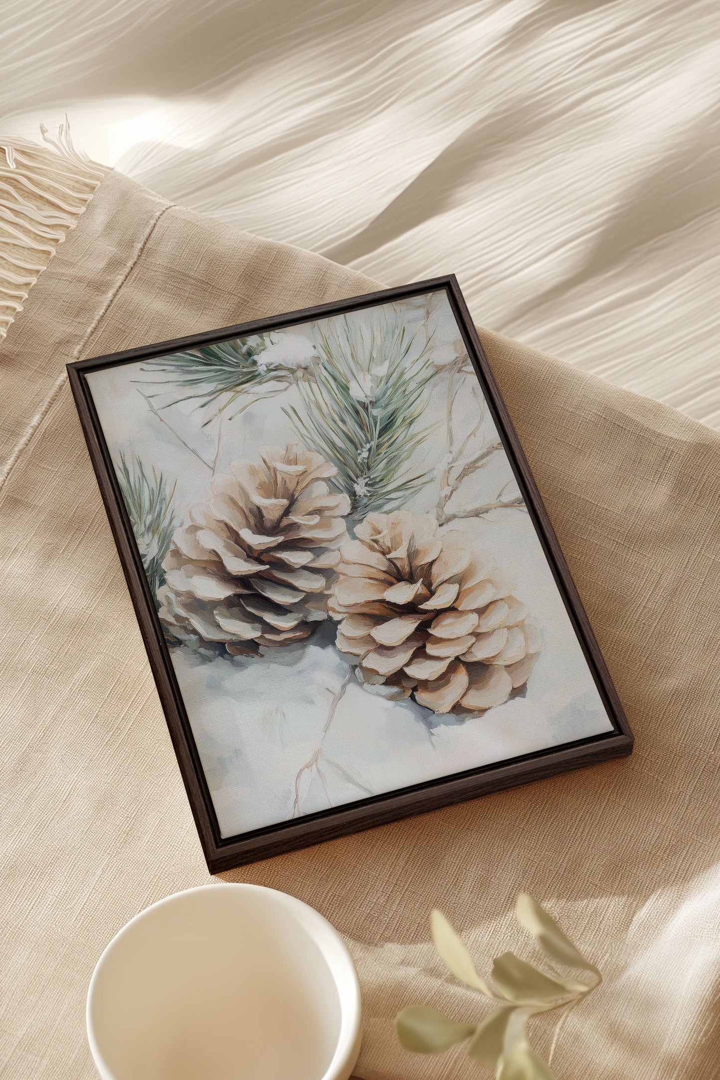 ÉCLATS DE GIVRE, Oeuvre sur toile étirée