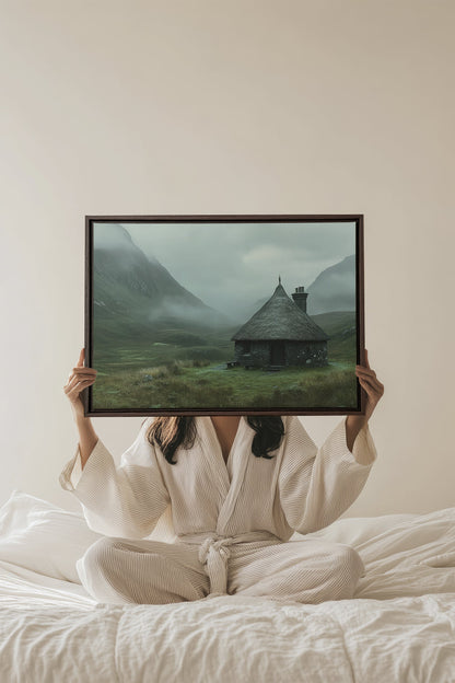REFUGE DU GARDIEN, Oeuvre sur toile étirée