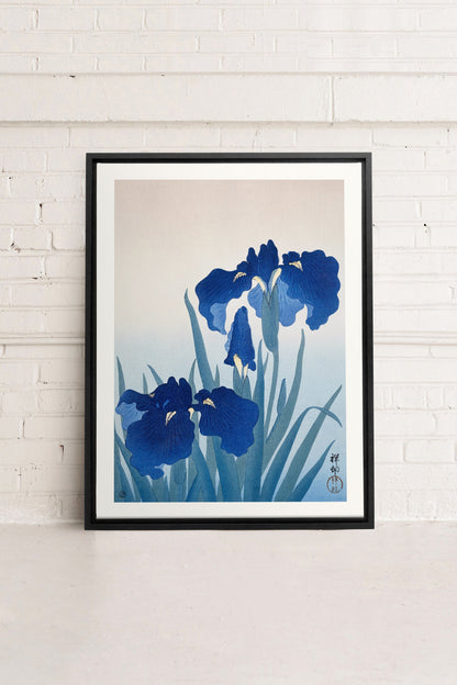IRIS FLOWERS, Oeuvre sur toile étirée