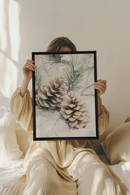 ÉCLATS DE GIVRE, Oeuvre sur toile étirée
