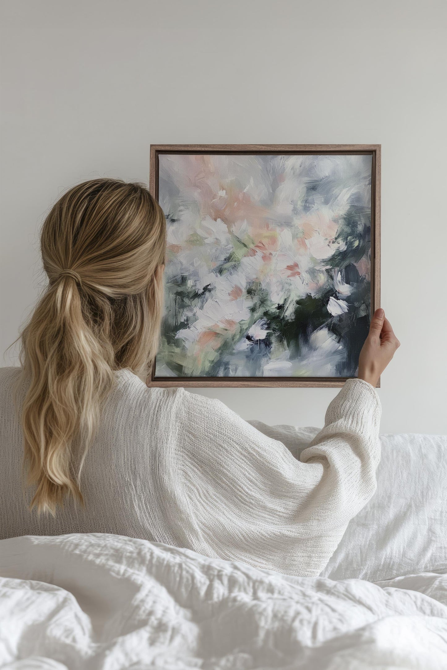 BLUSH HARMONY, Oeuvre sur toile étirée