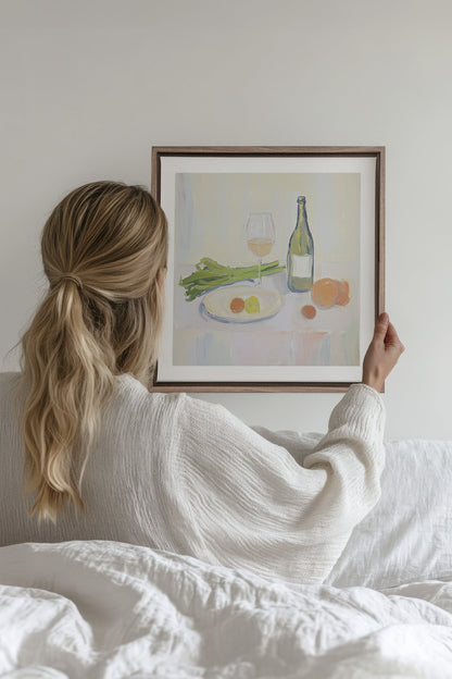PALETTE GOURMANDE, Oeuvre sur toile étirée