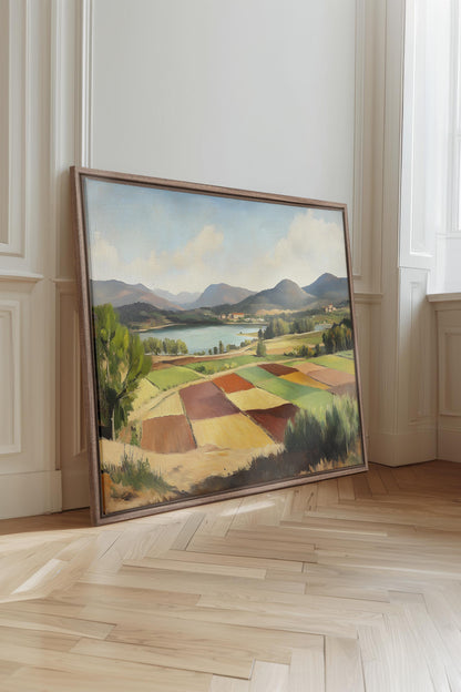 RUSTIC PALETTE, Oeuvre sur toile étirée