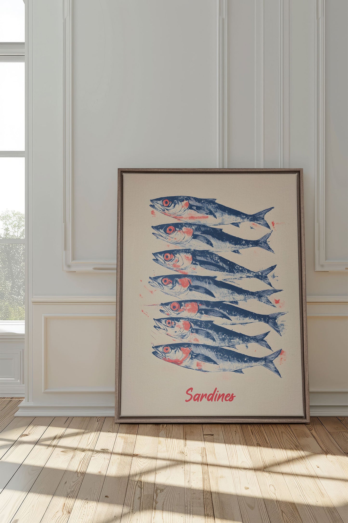 LES SARDINES, Oeuvre sur toile étirée