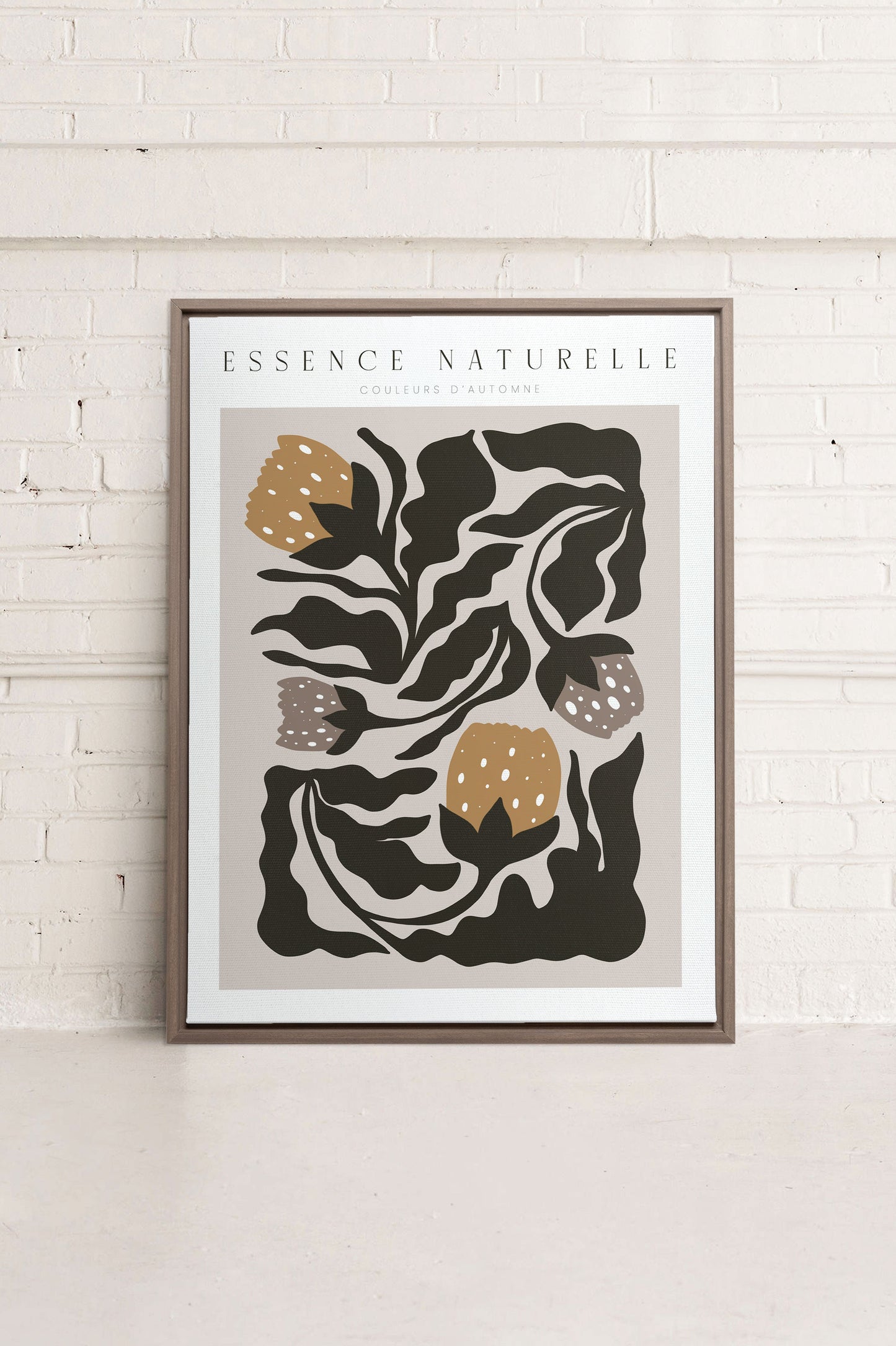 ESSENCE NATURELLE, Oeuvre sur toile étirée