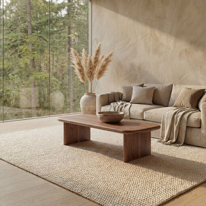 60 inch coffee table in walnut