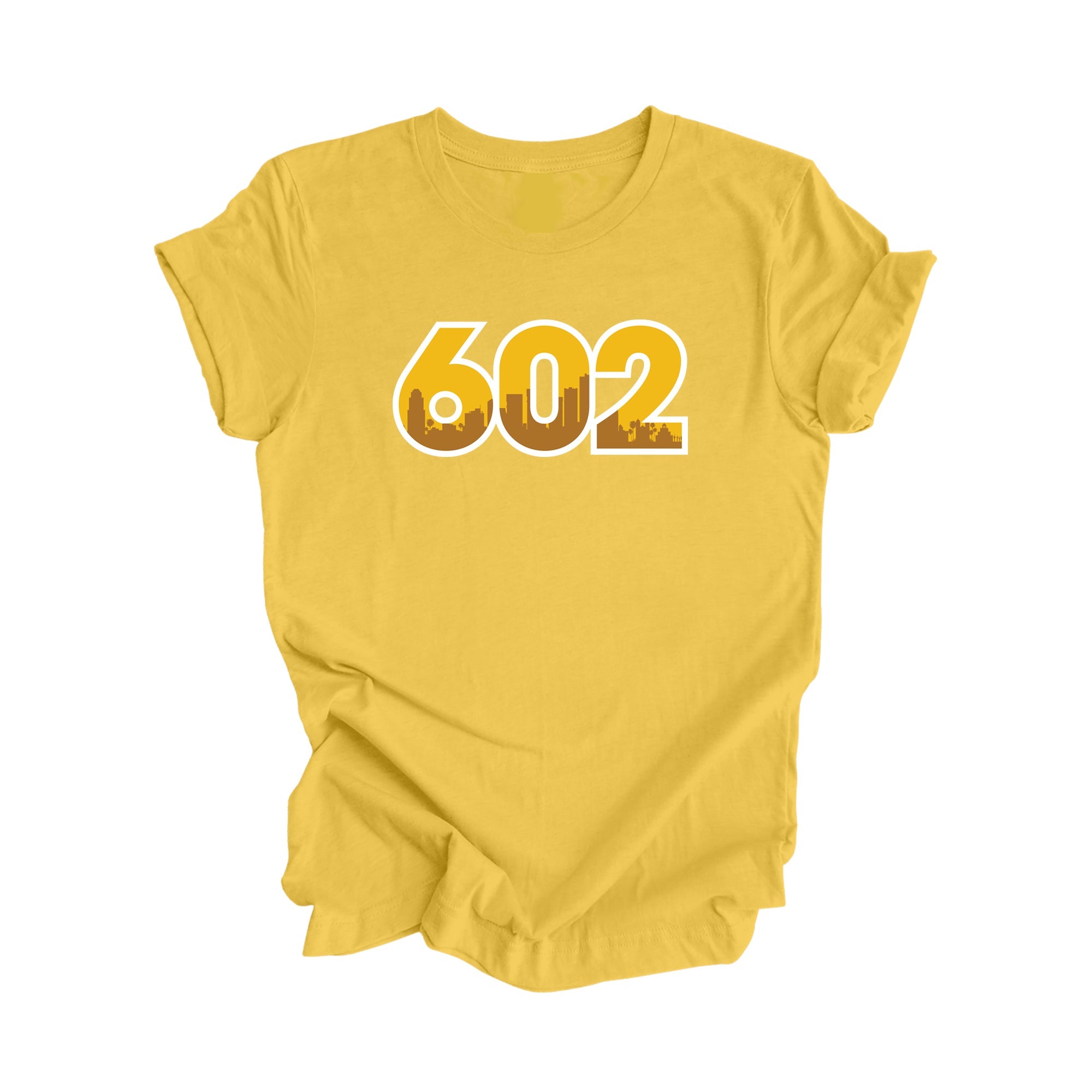 602 Phoenix Arizona USA Area Code City Skyline Gift - Unisex T-Shirt - Inspired X