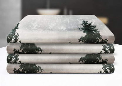 Mantto Canadian Smoky Mountain Cliff Outdoor Idyllic Photo Art Shower Curtain, National Parks Home Decor Curtain, Waterproof Polyester Fabric Bathroom Shower Curtain with Hooks 72" x 72" 🍁 All In One Marketplace Canada