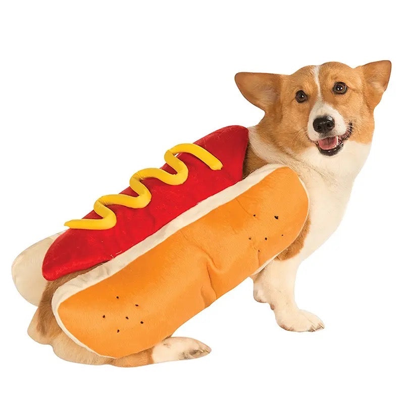 Hot Dog Halloween Dog Costume | Funny Dog Costume Outfit