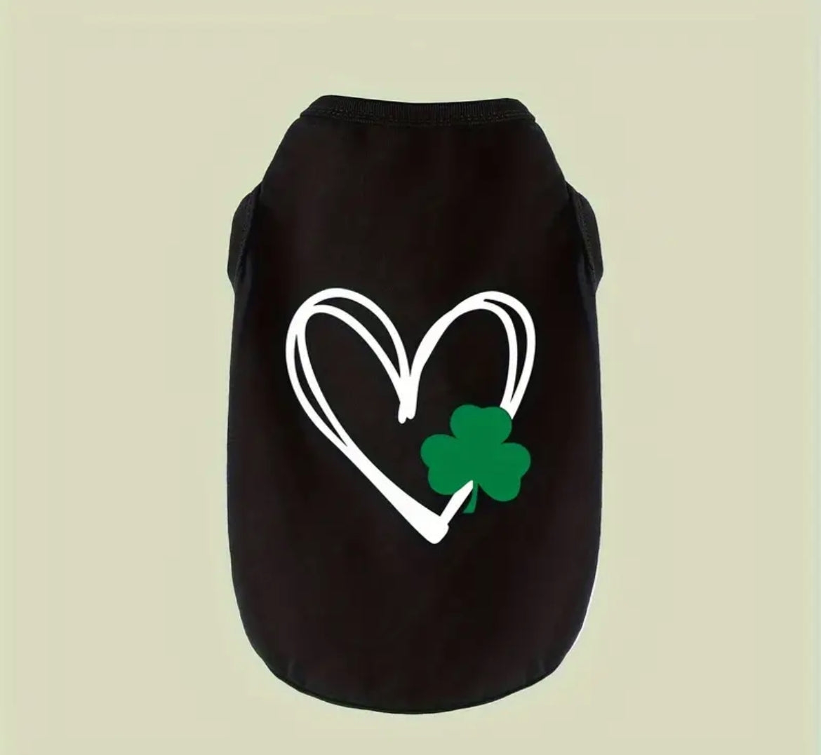 Lucky Heart Tee – Saint Patrick’s Day Dog Tee