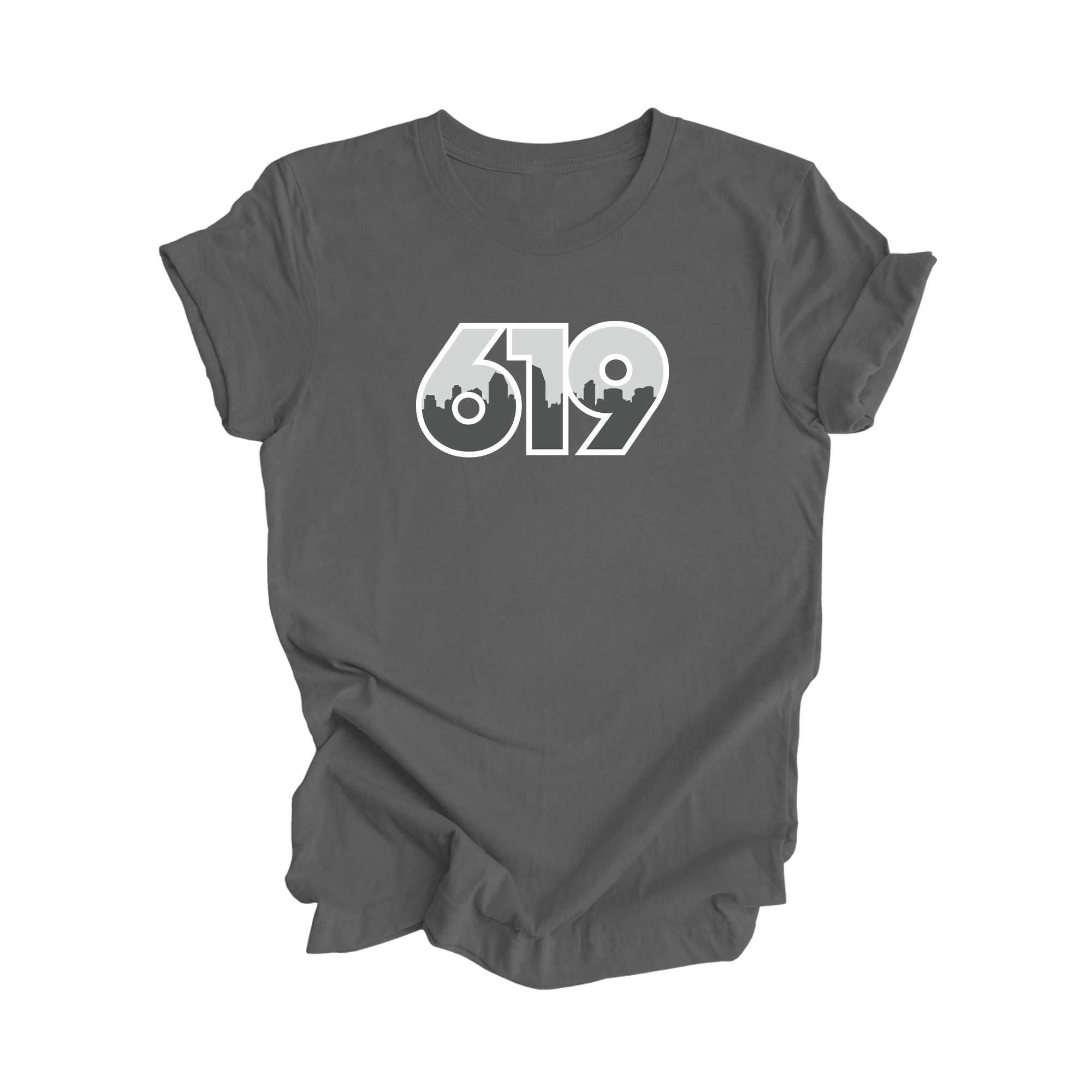 619 San Diego California USA Area Code City Skyline Gift - Unisex T-Shirt - Inspired X