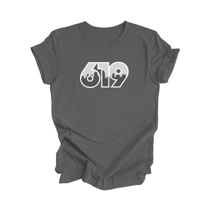 619 San Diego California USA Area Code City Skyline Gift - Unisex T-Shirt - Inspired X