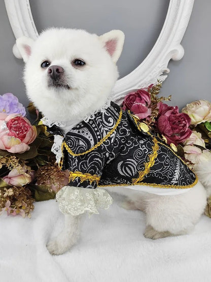 Classic Formal Dog Tuxedo Suit | Wedding Dog Suit with Bow Tie