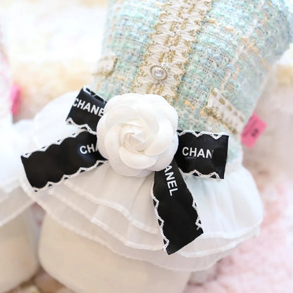 Coco Chewnel Dog Dress | Tweed Tutu Dog Dress