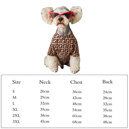 Furendi Dog Sweater – Luxury Knit Outfit for Small Dogs