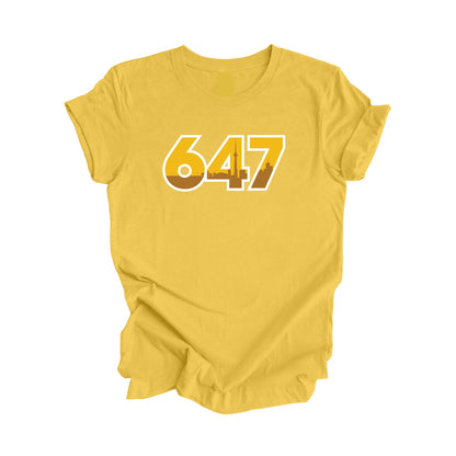 647 Toronto Ontario Canada Area Code City Skyline Gift - Unisex T-Shirt - Inspired X